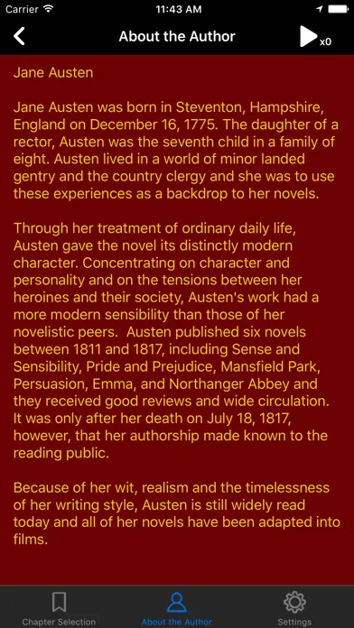 Capturas de tela do Pride and Prejudice - Jane Austen