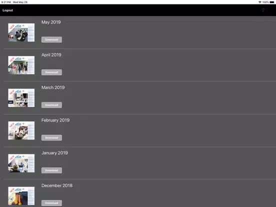 ภาพหน้าจอของ NALP Bulletin iPad 