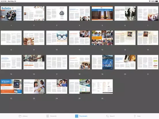 ภาพหน้าจอของ NALP Bulletin iPad 