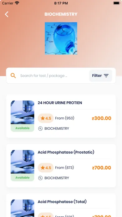 Pathology Lab App 스크린샷