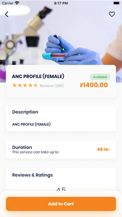 Pathology Lab App 스크린샷
