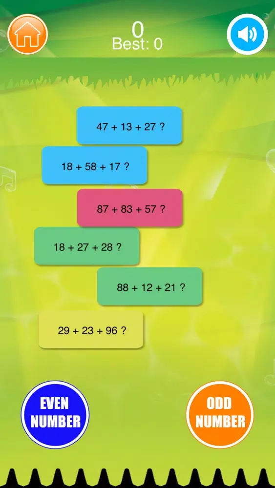 QMATH: Even or odd numbers 스크린샷