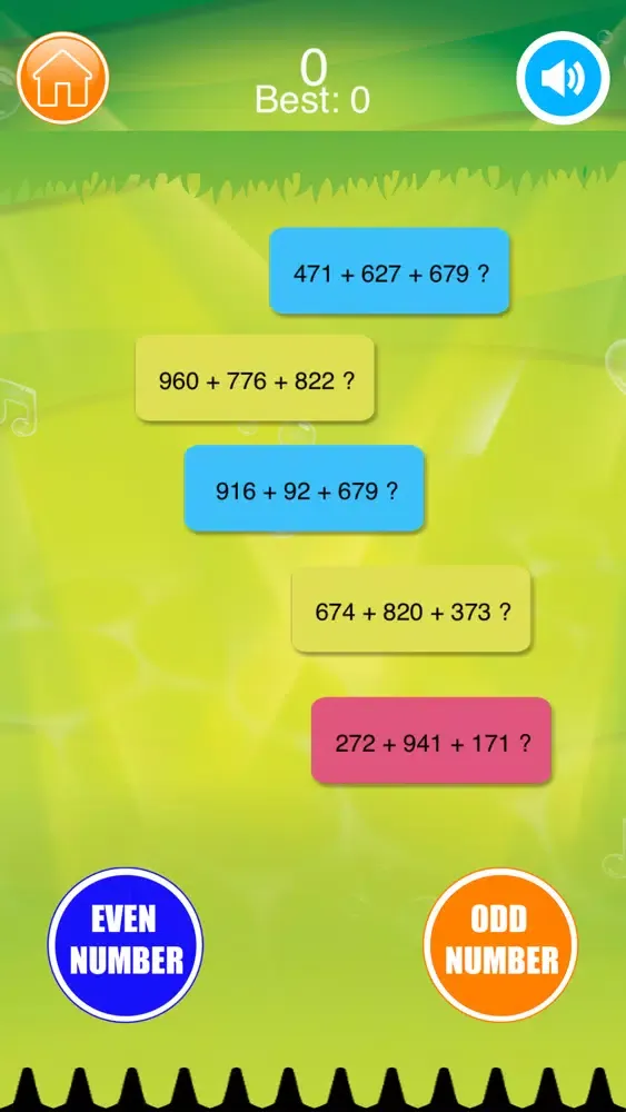 QMATH: Even or odd numbers 스크린샷