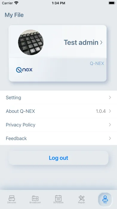 Zrzuty ekranu Q-NEX
