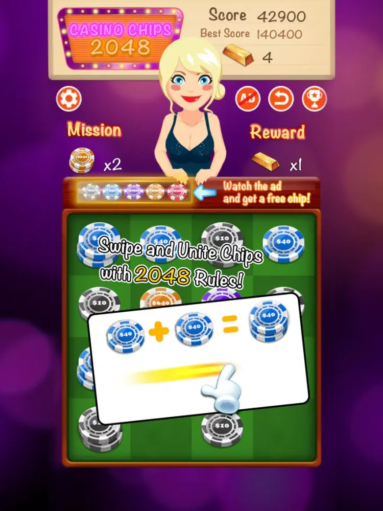 Chips Chips 2048 iPad  Ekran Görüntüleri