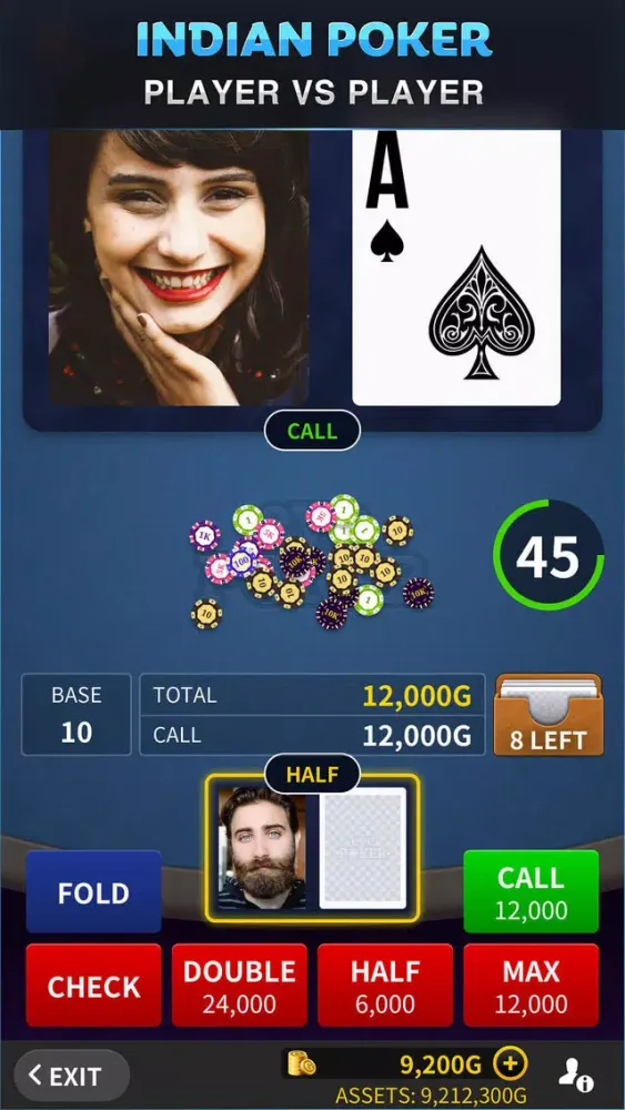 Captures d'écran de eyePoker - Indian Poker with Video Chat