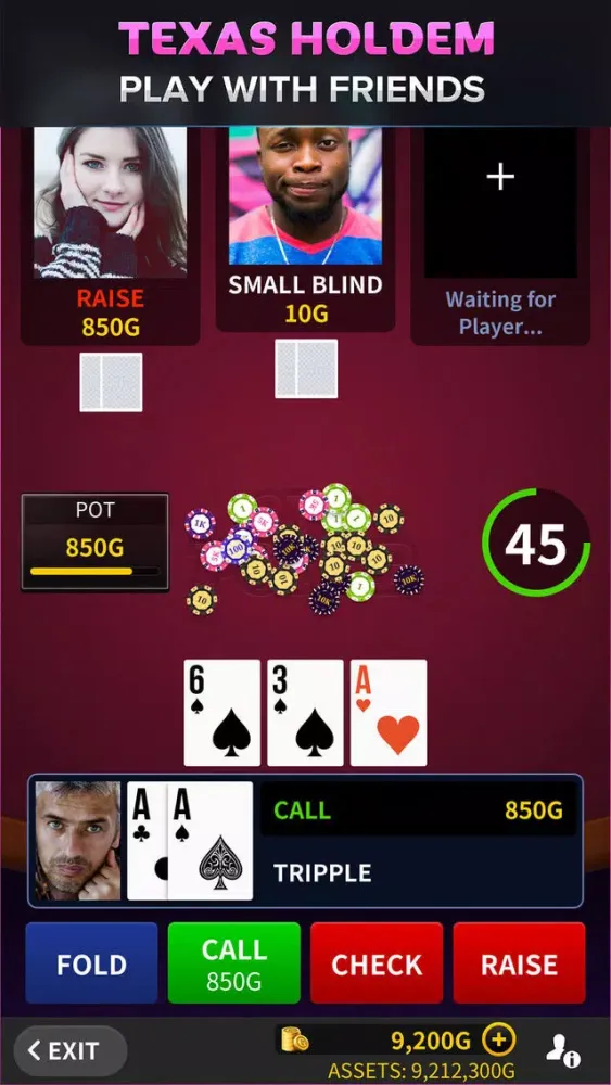 Captures d'écran de eyePoker - Indian Poker with Video Chat