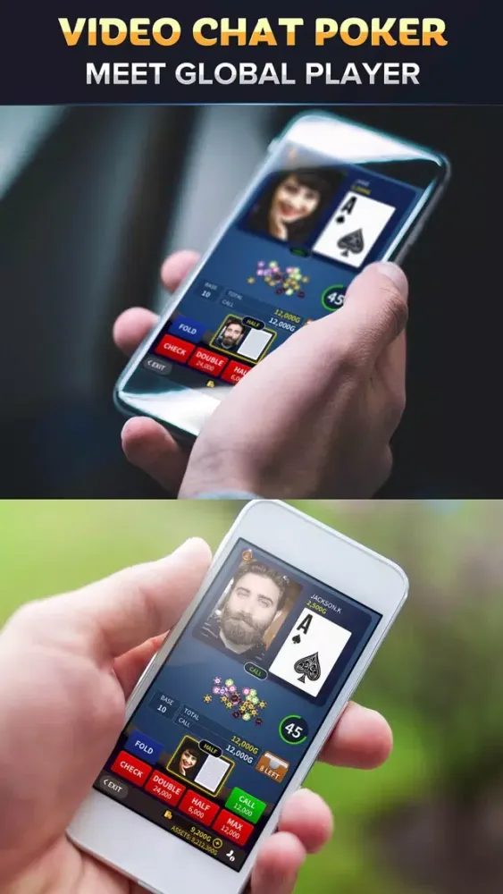 Captures d'écran de eyePoker - Indian Poker with Video Chat