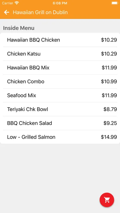 Capturas de tela do Hawaiian Grill Express