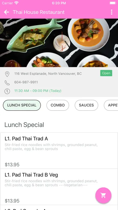 Thai House Restaurant应用截图