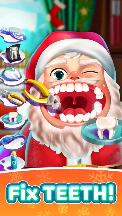 Tangkapan layar Christmas Dentist Salon Games