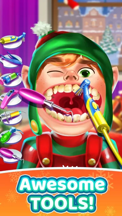 Tangkapan layar Christmas Dentist Salon Games