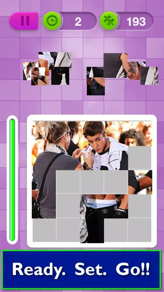 ภาพหน้าจอของ Puzzle Dash: Justin Bieber Edition - the Ultimate Fan Test & Quiz Game