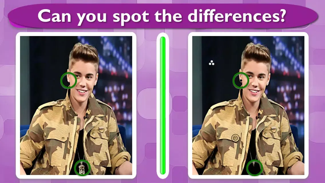 Spot It Blitz: Justin Bieber Edition - a find the difference photo quiz game Ekran Görüntüleri