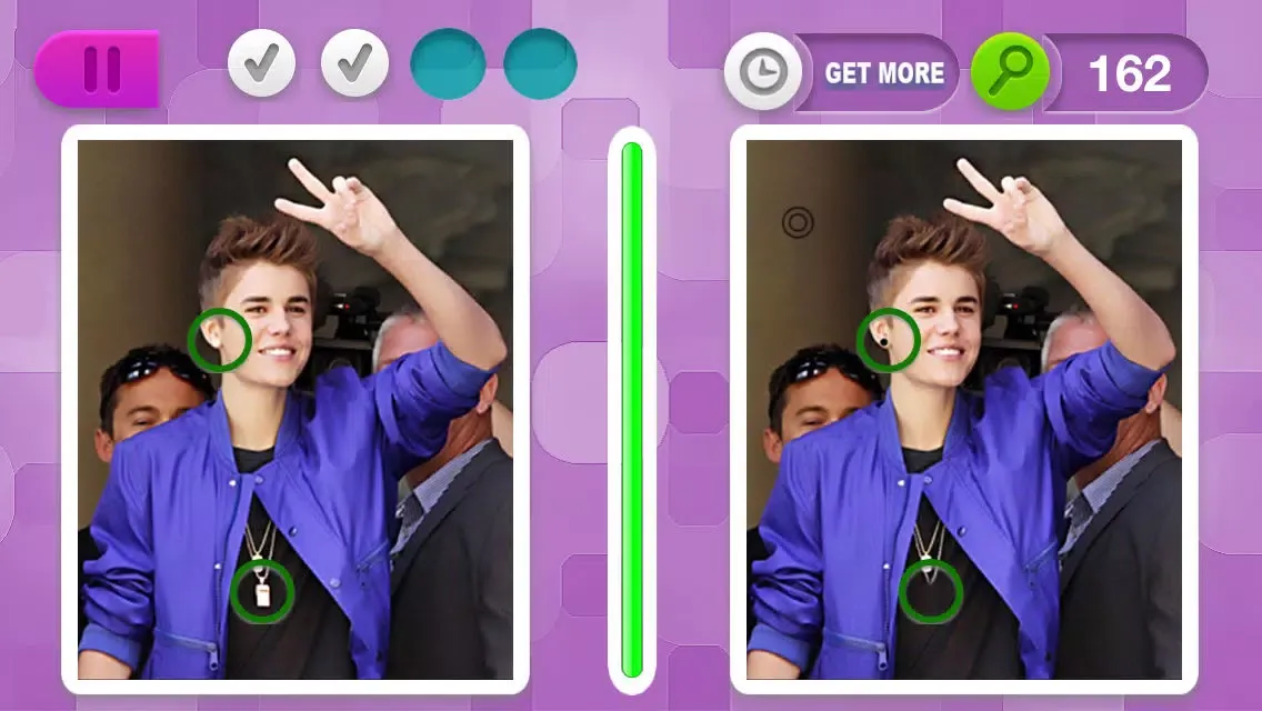 Spot It Blitz: Justin Bieber Edition - a find the difference photo quiz game Ekran Görüntüleri
