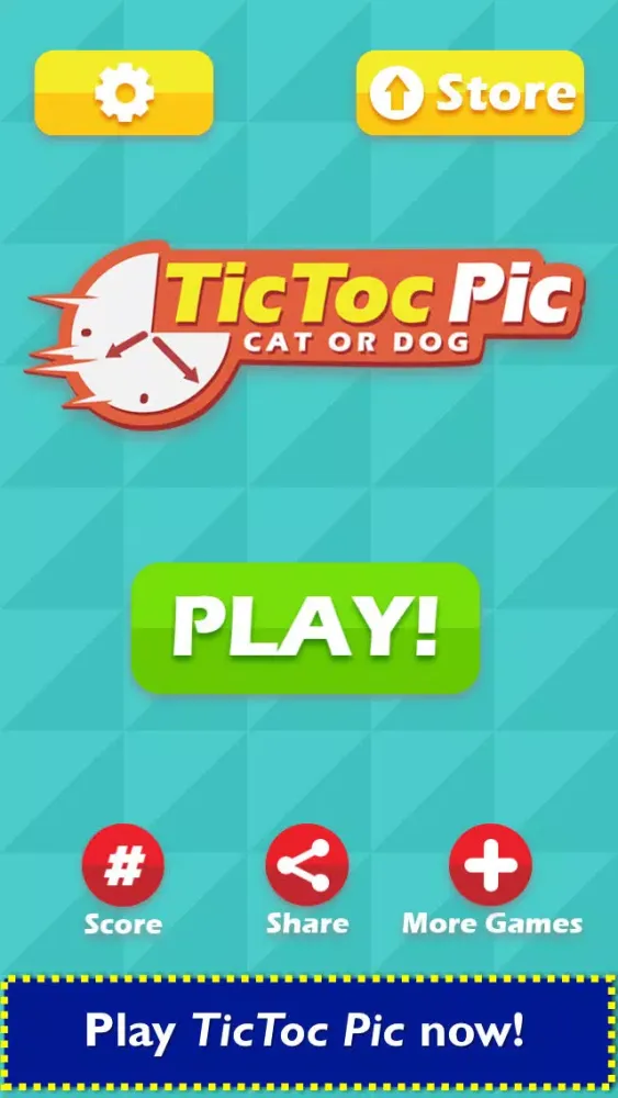 TicToc Pic: Cat or Dog Edition - Reaction Test Game 스크린샷