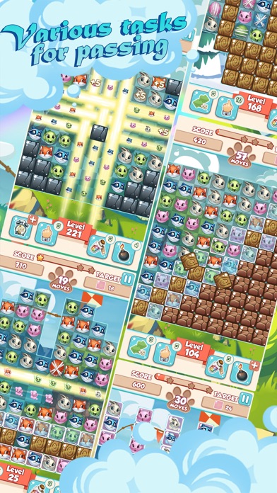 Capturas de tela do Lovely Pets Match3