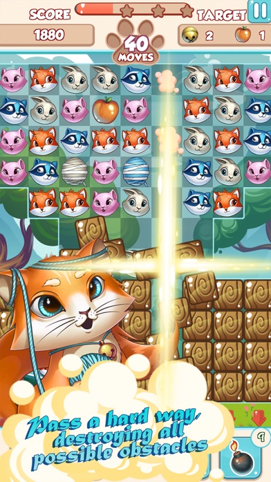 Capturas de tela do Lovely Pets Match3