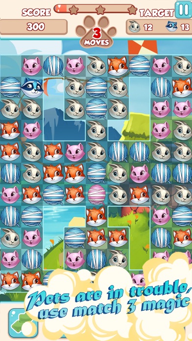 Capturas de tela do Lovely Pets Match3