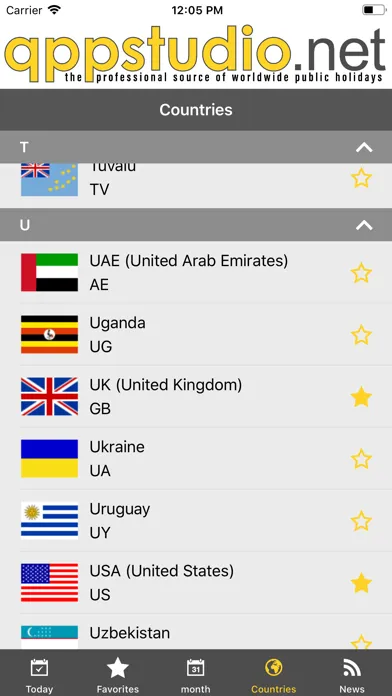 Q++ Worldwide Public Holidays 스크린샷