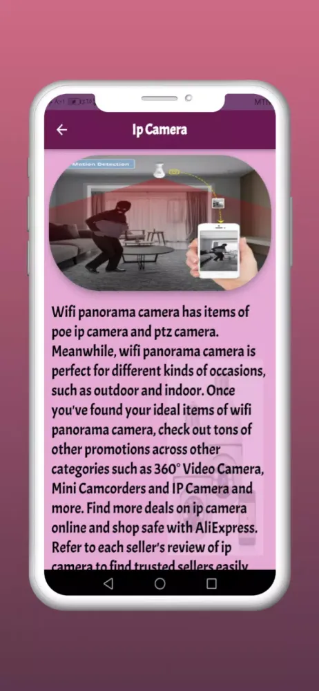 Zrzuty ekranu Wifi panorama camera guide