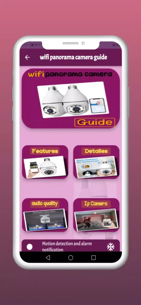 Zrzuty ekranu Wifi panorama camera guide