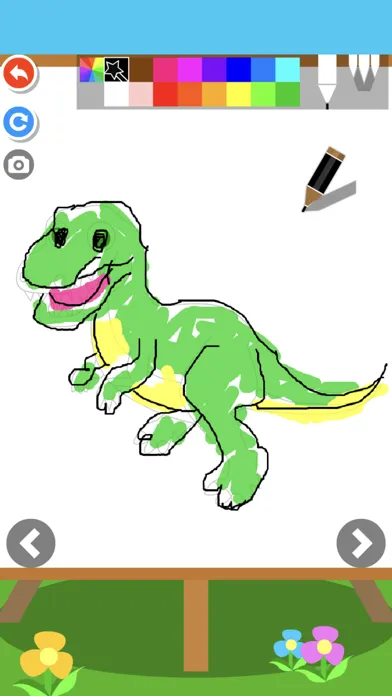 Screenshot di Dinosaur puzzle Doodle Colorin
