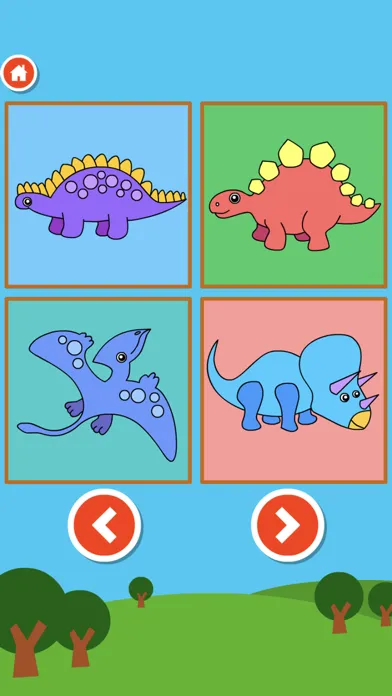 Screenshot di Dinosaur puzzle Doodle Colorin