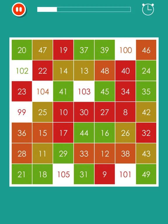 Grid Game:Schulte grid iPad 应用截图