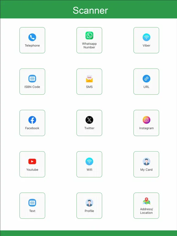 Tangkapan skrin QBR QR Barcode Readers iPad 