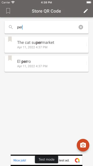 Simple QR Storage سکرین شاٹس