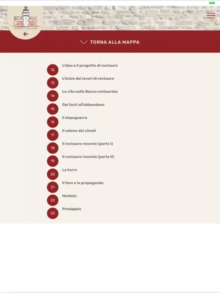 Rocca delle Caminate iPad 应用截图