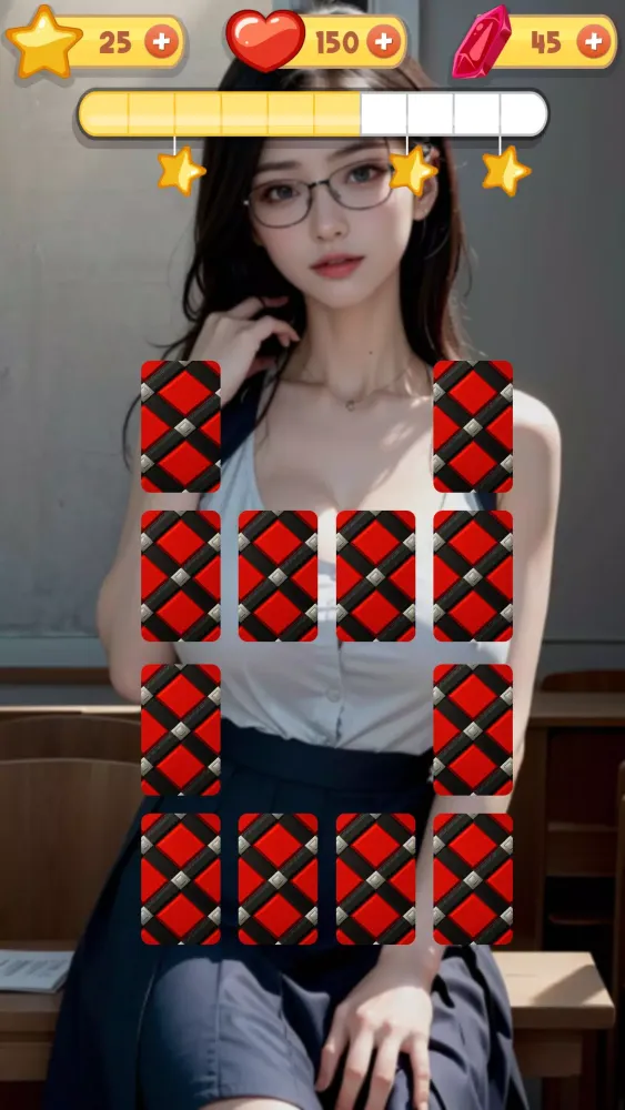Match Girl CardFlip Adult Game应用截图