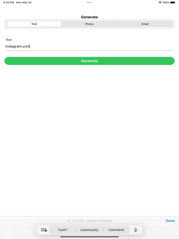 Ảnh chụp màn hình của QR Code - Scan & Generate iPad 
