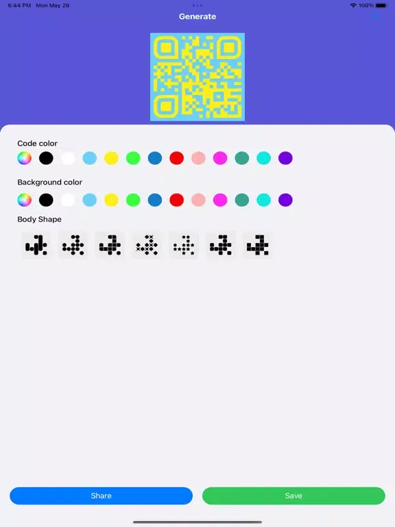 Ảnh chụp màn hình của QR Code - Scan & Generate iPad 