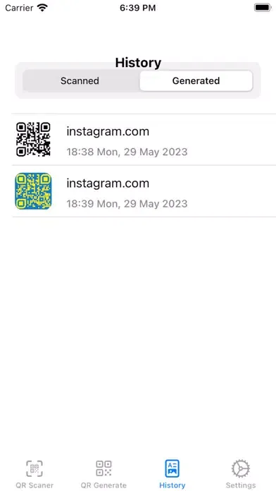 Ảnh chụp màn hình của QR Code - Scan & Generate
