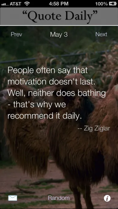 Capturas de tela do Quote Daily: Inspiration for Goals and Resolutions