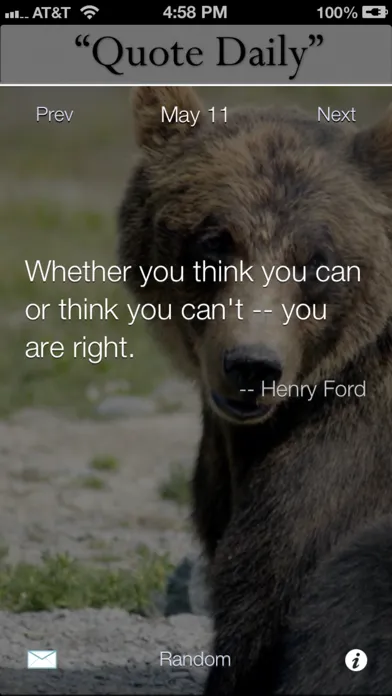 Capturas de tela do Quote Daily: Inspiration for Goals and Resolutions