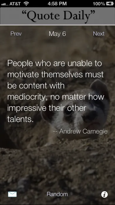 Capturas de tela do Quote Daily: Inspiration for Goals and Resolutions