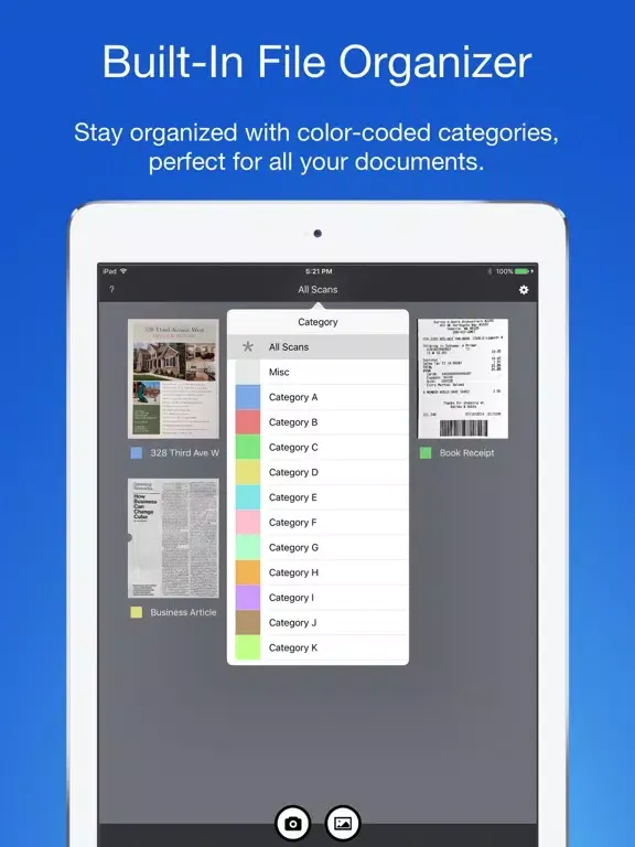 Smart PDF Scanner iPad  स्क्रीनशॉट