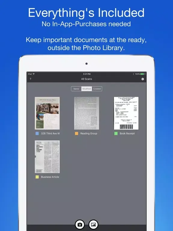 Smart PDF Scanner iPad  स्क्रीनशॉट