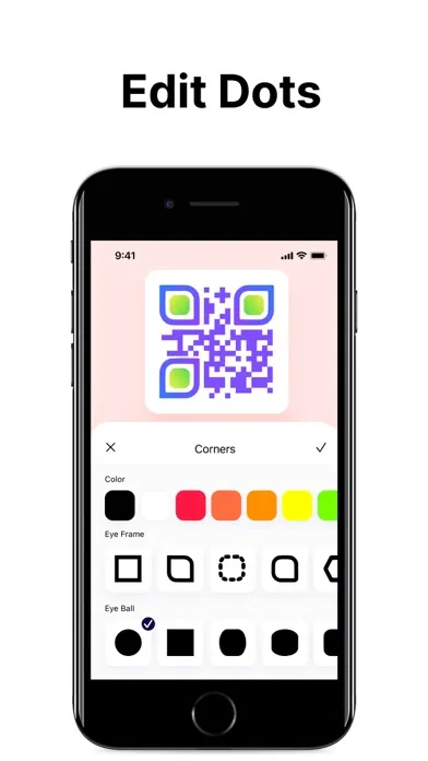 Capturas de tela do QR Code Generator.