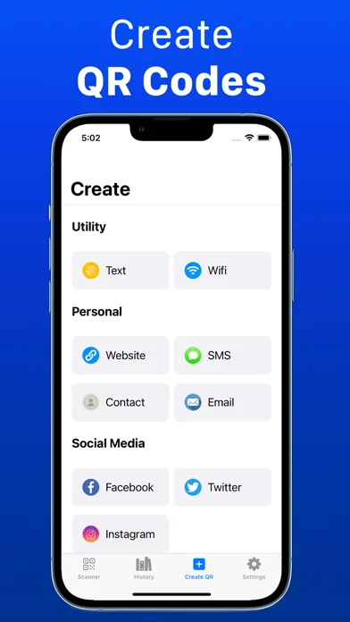 Capturas de tela do QR Code Reader & qr Scanner ®