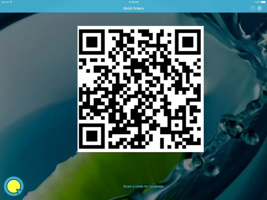 Quick Orders iPad  스크린샷