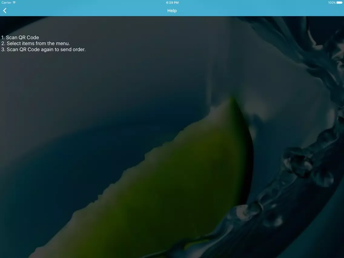 Quick Orders iPad  스크린샷