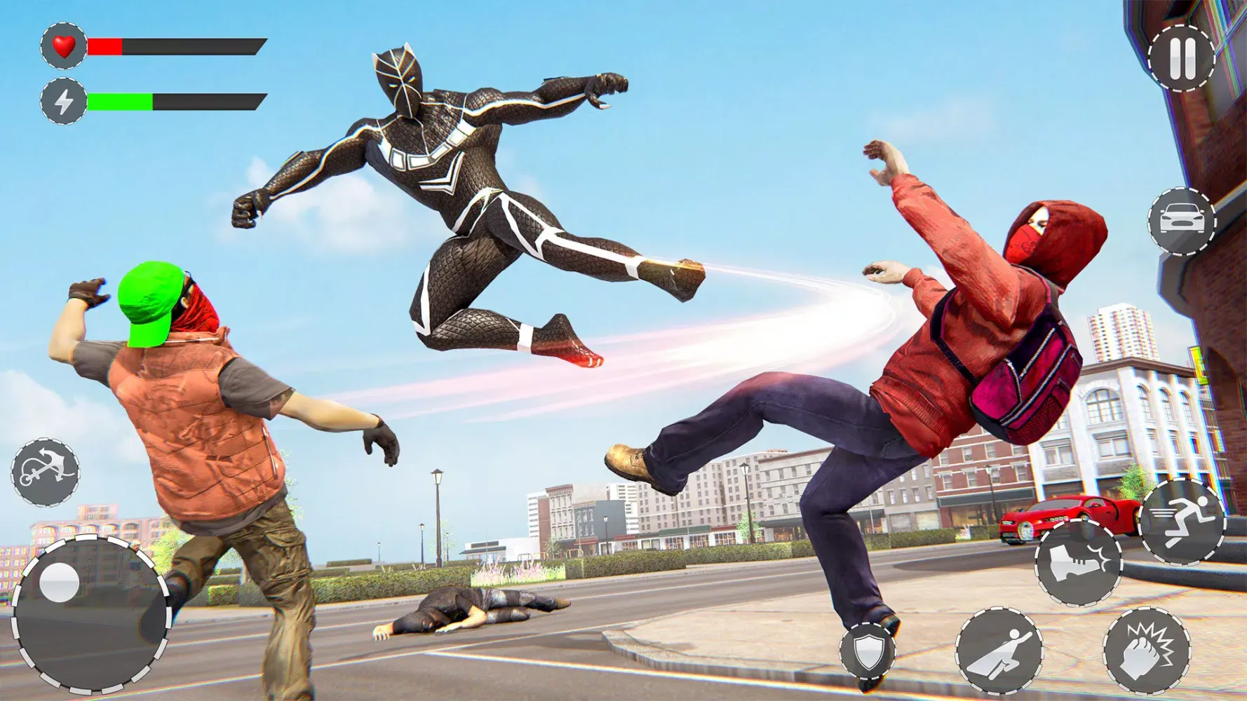 Flying Panther Hero City Crime Screenshots