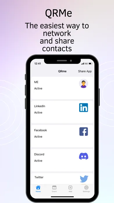 QRMe – Contact QR Code Maker स्क्रीनशॉट