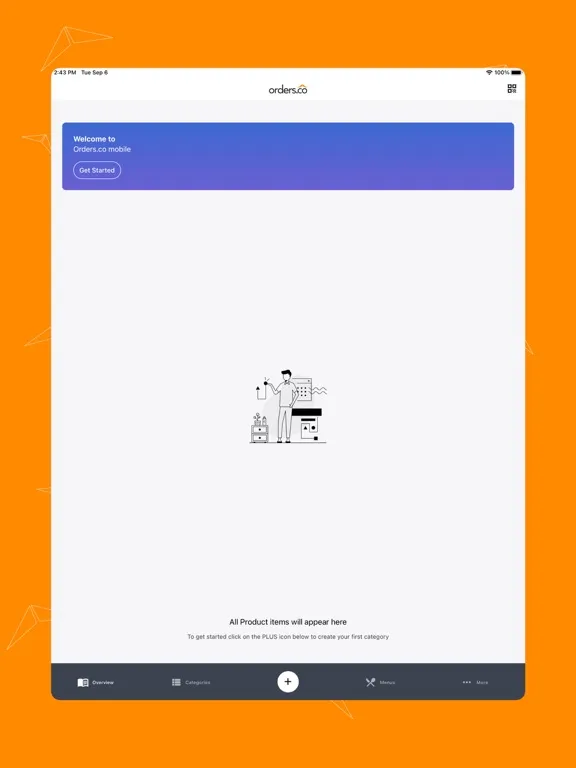 Capturas de tela do QR Menu Maker iPad 