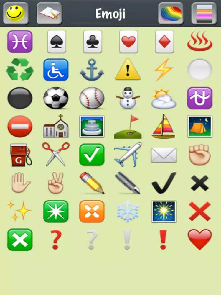 UI Button Design - Color Picker - Font List - Emoji Symbols – Cool Icon – Characters – Text Pictures – Smiley Emoticons - Files iPad  Screenshots