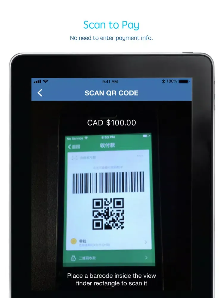 Скриншоты 北美快付 QRPay iPad 